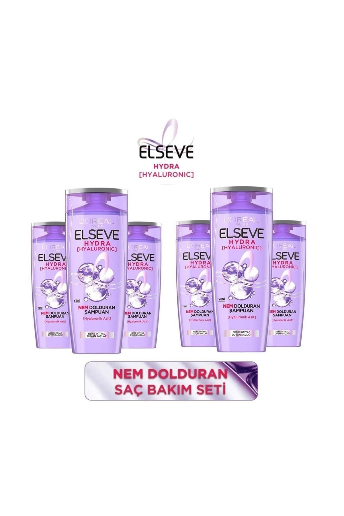 Elseve Loreal Şampuan Hydra Hyaluronıc Nem Dolduran Şampuan 390 Ml X 6 Adet