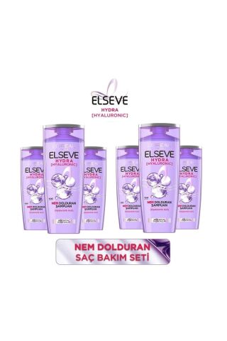 Elseve Loreal Şampuan Hydra Hyaluronıc Nem Dolduran Şampuan 390 Ml X 6 Adet