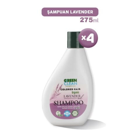 Green Clean Şampuan Lavender 275 ml x 4