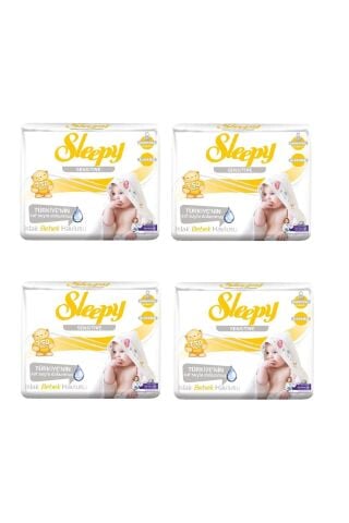 Sleepy Sensitive Islak Mendil 50 Yaprak 3'lü Paket x 4 Adet