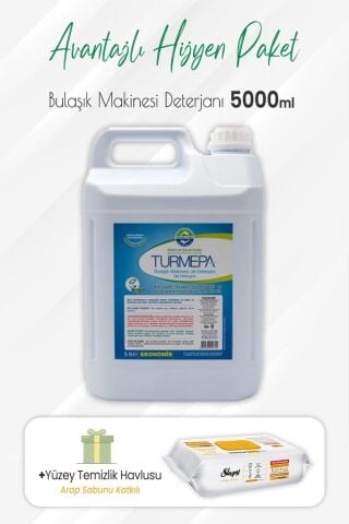 Turmepa Jel Bulaşık Makinesi Deterjanı ve Arap Sabunlu Yüzey Temizlik 100' lü