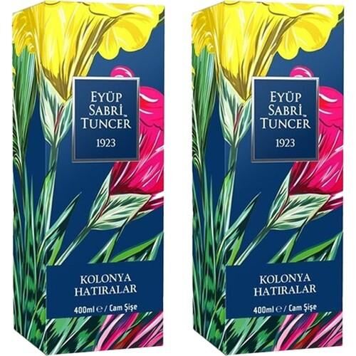 Eyüp Sabri Tuncer Hatıralar Kolonyası 400 Ml Silindir Cam Şişe x 2