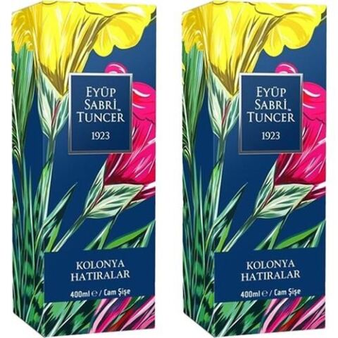 Eyüp Sabri Tuncer Hatıralar Kolonyası 400 Ml Silindir Cam Şişe x 2