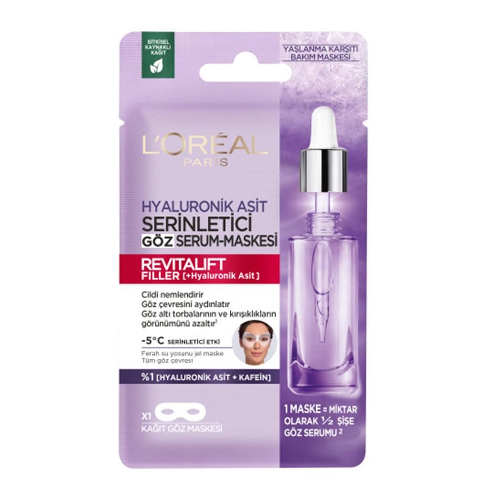 Loreal Paris Revitalift Filler Dolgunlaştırıcı Göz Serum Maskesi 11 gr