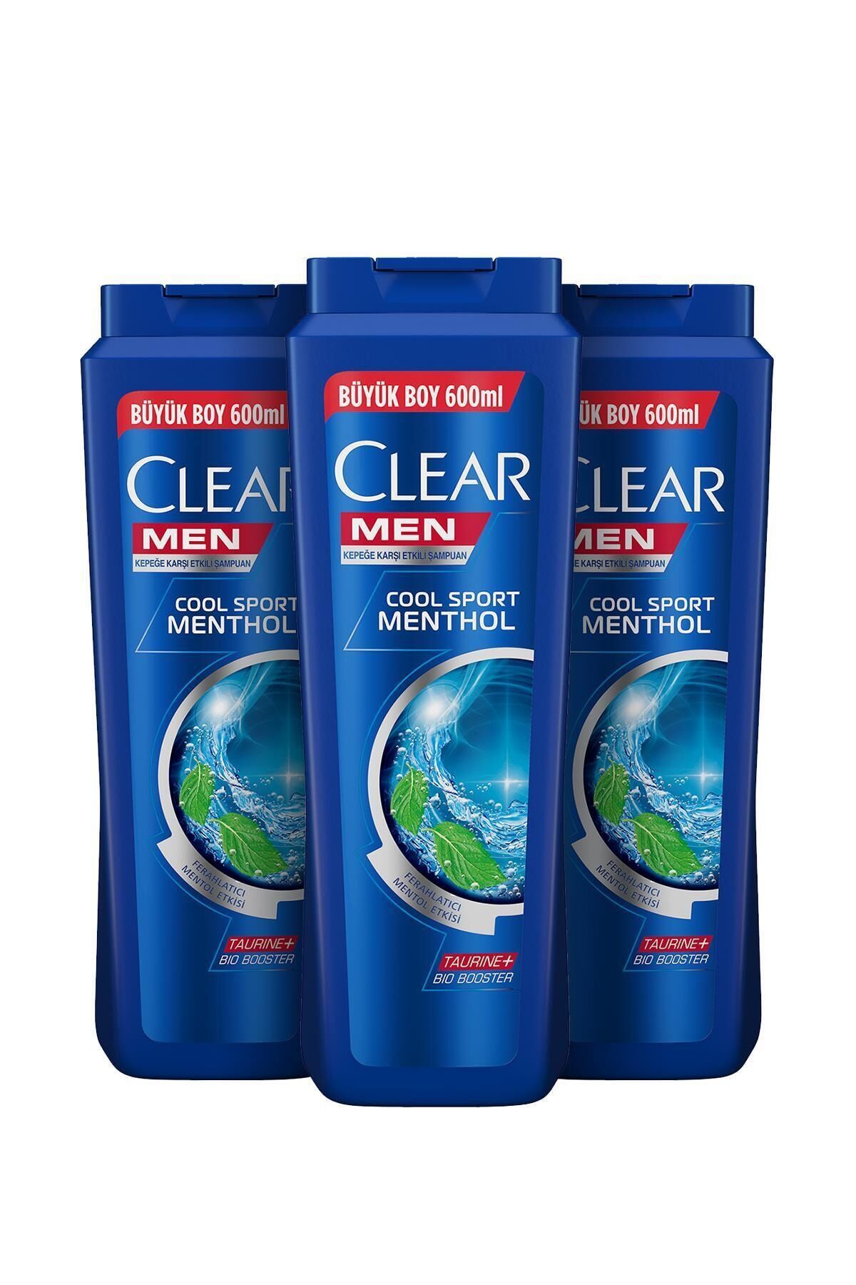 Clear Men Cool Sport Menthol Şampuan 600 ML x 3