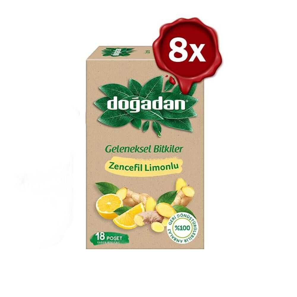 Doğadan Zencefil Limonlu Bitki Çayı x 8 adet