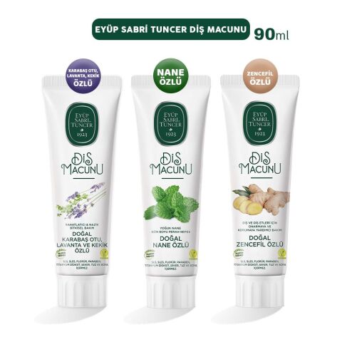 Eyüp Sabri Tuncer Diş Macunu Lavanta, Nane ve Zencefil 90 ml