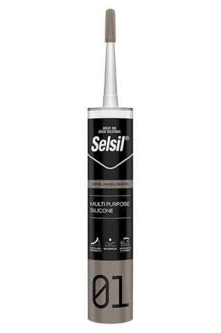 Selsil Genel Amaçlı Silikon 280gr Şeffaf (25 ADET)