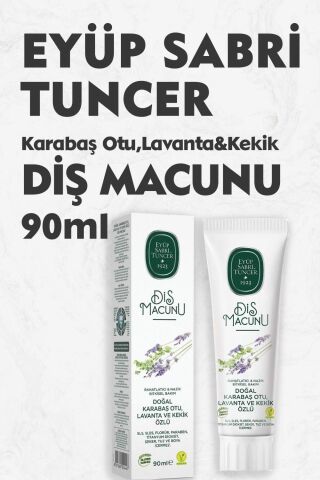 Eyüp Sabri Tuncer Diş Macunu Karabaş Otu, Lavanta ve Kekik Özlü 90 ml