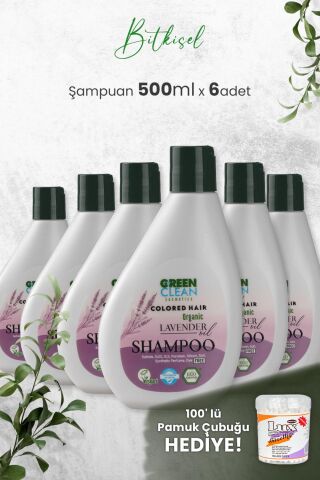 Green Clean Şampuan Lavender 275 ml x 6 Adet ve Hediyeli