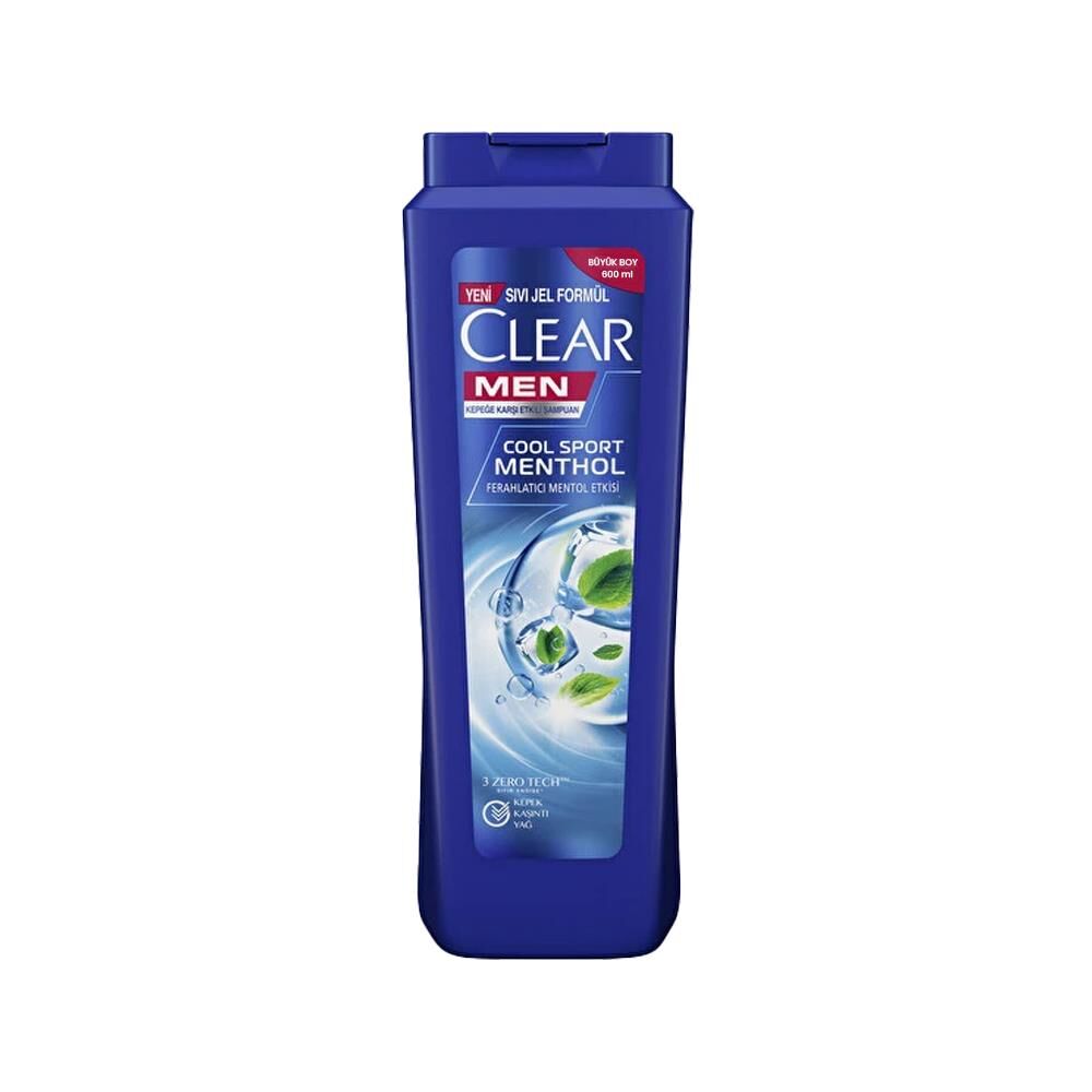 Clear Men Kepeğe Karşı Etkili Şampuan Cool Sport Menthol 600 ml