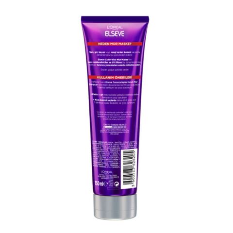 Elseve Color Vive Mor Maske Turunculaşma Karşıtı 150 ml