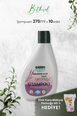 Green Clean Şampuan Lavender 275 ml x 10 Adet ve Hediyeli