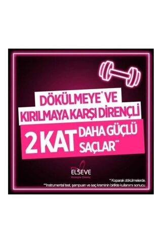 Elseve Komple Direnç Dökülme Karşıtı Şampuan 390 ml 4'lü Set