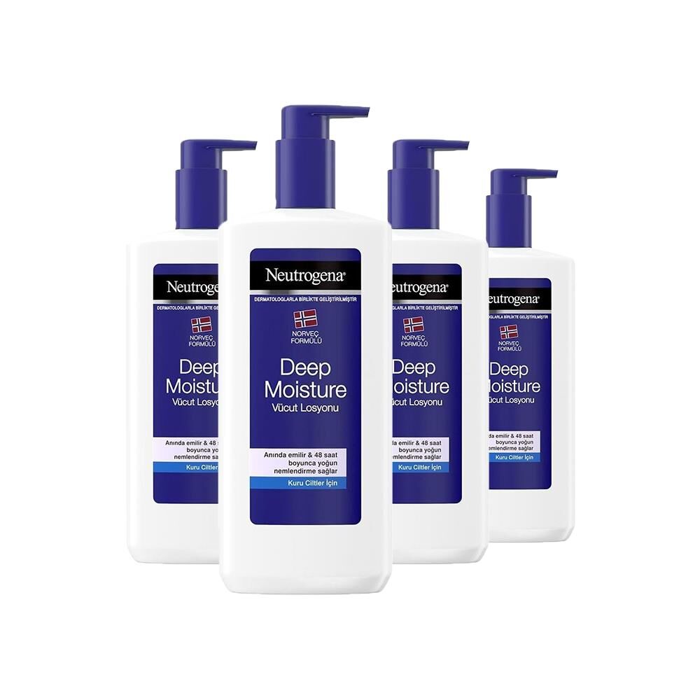 Neutrogena Yoğun Nemlendirici Vücut Losyonu Kuru Cilt 400 ml x 4