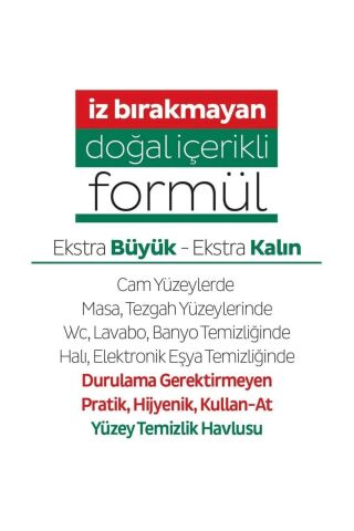 Sleepy Easy Clean Yüzey Temizlik Havlusu 100' lü