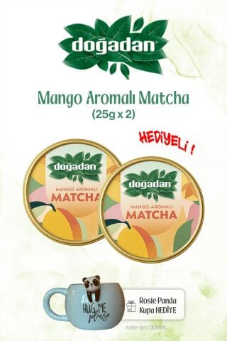 Doğadan Mangolu x2 Matcha 25gr ve Panda Kupa
