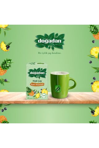 Doğadan Yeşil Çay Açai Ananaslı 20’Li X 3 Adet