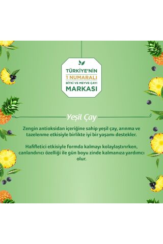 Doğadan Yeşil Çay Açai Ananaslı 20’Li X 3 Adet