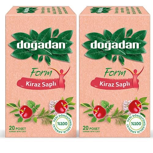 Doğadan Form Çay Kiraz Saplı 20'li x 2 Adet