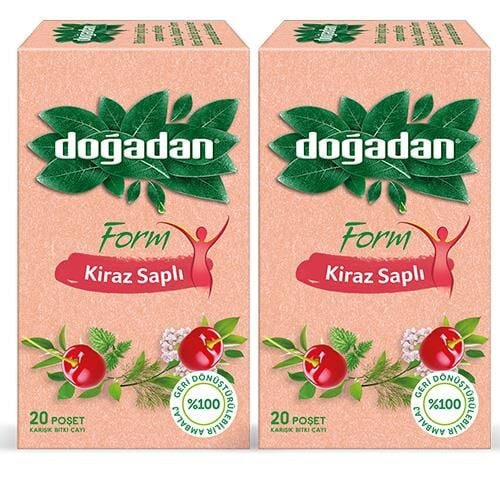 Doğadan Form Çay Kiraz Saplı 20'li x 2 Adet