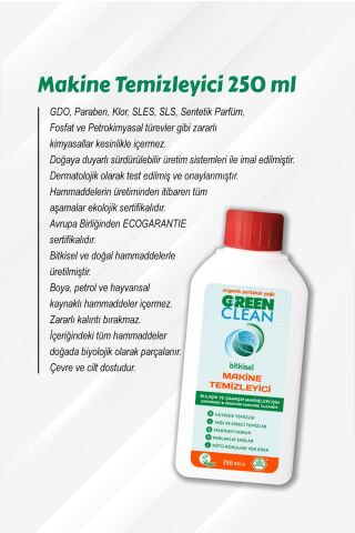 Green Clean 250 ML Makine Temizleyici 5 Al 4 Öde ve Rosie Pamuk