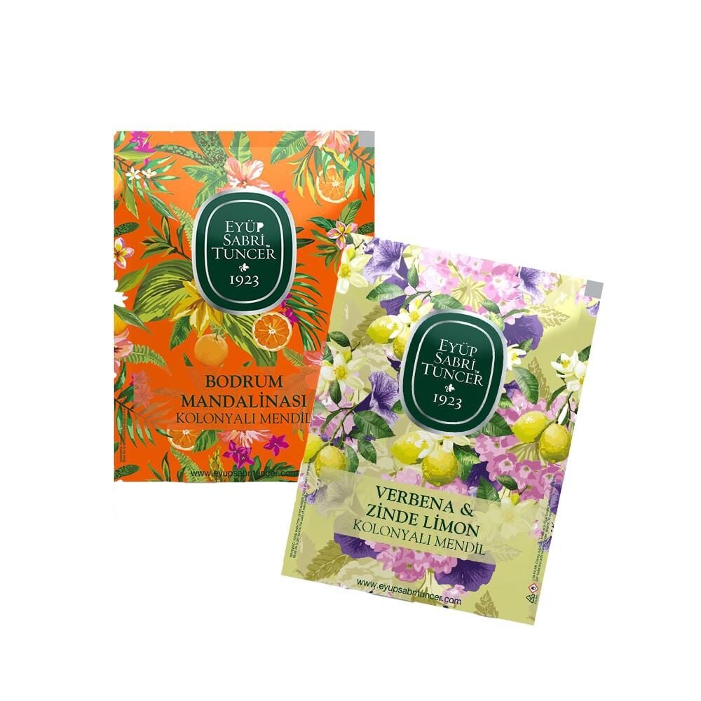 Eyüp Sabri Tuncer Kolonyalı Mendil Büyük Boy Bodrum Mandalinası ve Verbana ve Zinde Limon