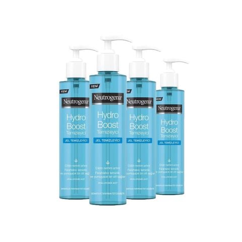 Neutrogena Hydro Boost Water Gel Temizleyici 200 ml x 4