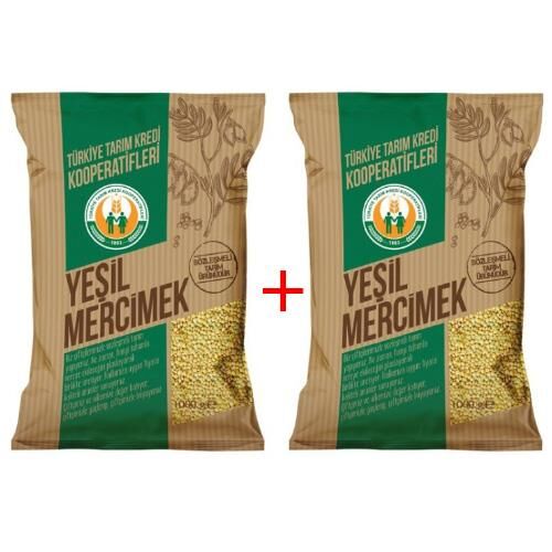 Tarım Kredi 1 kg Yeşil Mercimek X 2 Adet