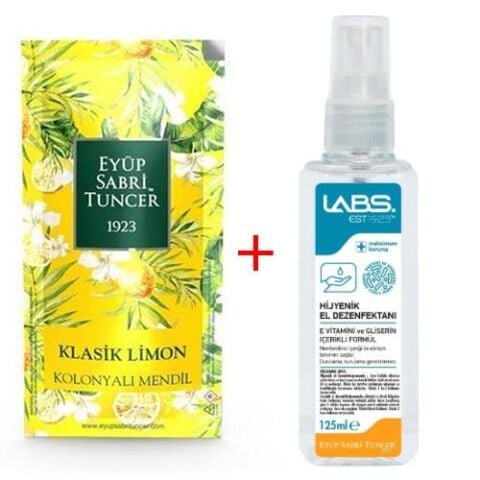 Eyüp Sabri Tuncer El Dezenfektanı + Klasik Limon Kokulu Islak Mendil