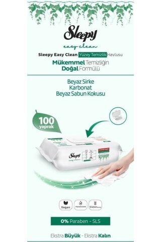 Sleepy Easy Clean Yüzey Temizlik Havlusu 100'lü x 3