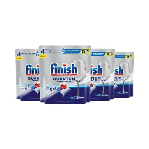 Finish Powerball Quantum Hepsi Bir Arada 72'li Bulaşık Deterjanı x 4