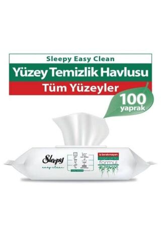 Sleepy Easy Clean Yüzey Temizlik Havlusu (100 Yaprak)