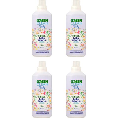 U Green Clean Baby Leke Çıkarıcı 1 L x 4