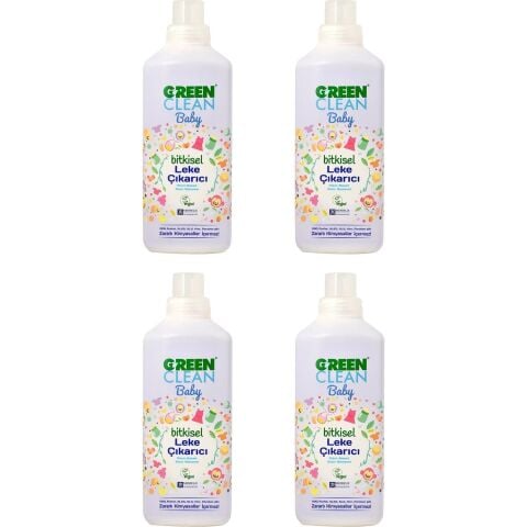 U Green Clean Baby Leke Çıkarıcı 1 L x 4