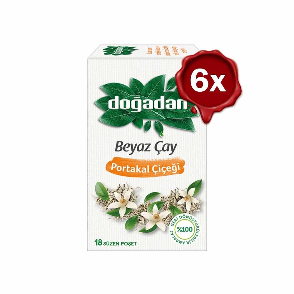 Doğadan Beyaz Çay Portakal Çiçeği 6 Adet