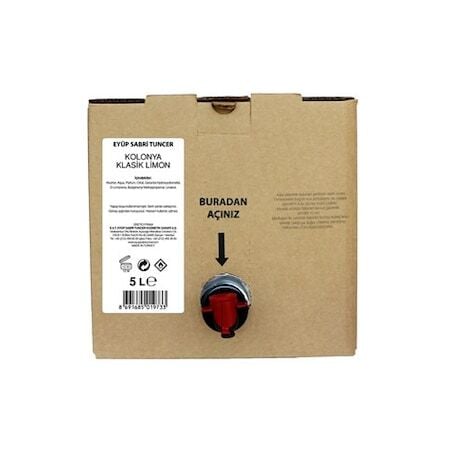 Eyüp Sabri Tuncer Klasik Limon Kolonyası 5 Lt (Dökme Paket)
