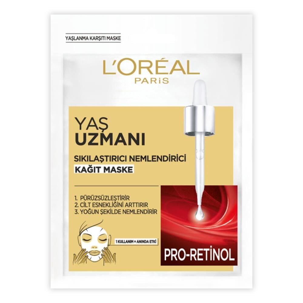 Loreal Paris Yaş Uzmanı Sıkılaştırıcı Nemlendirici Kağıt Maske 30 gr