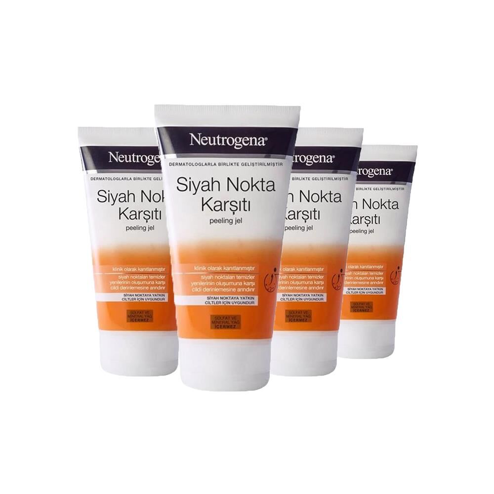 Neutrogena Siyah Nokta Karşıtı Peeling 150 ml x 4
