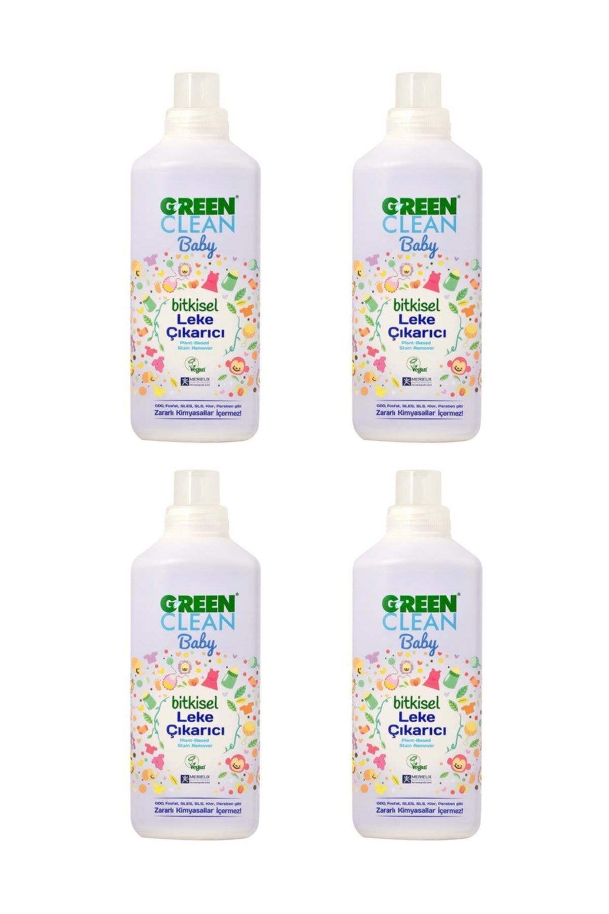 U Green Clean Baby Leke Çıkarıcı 1 L x 4