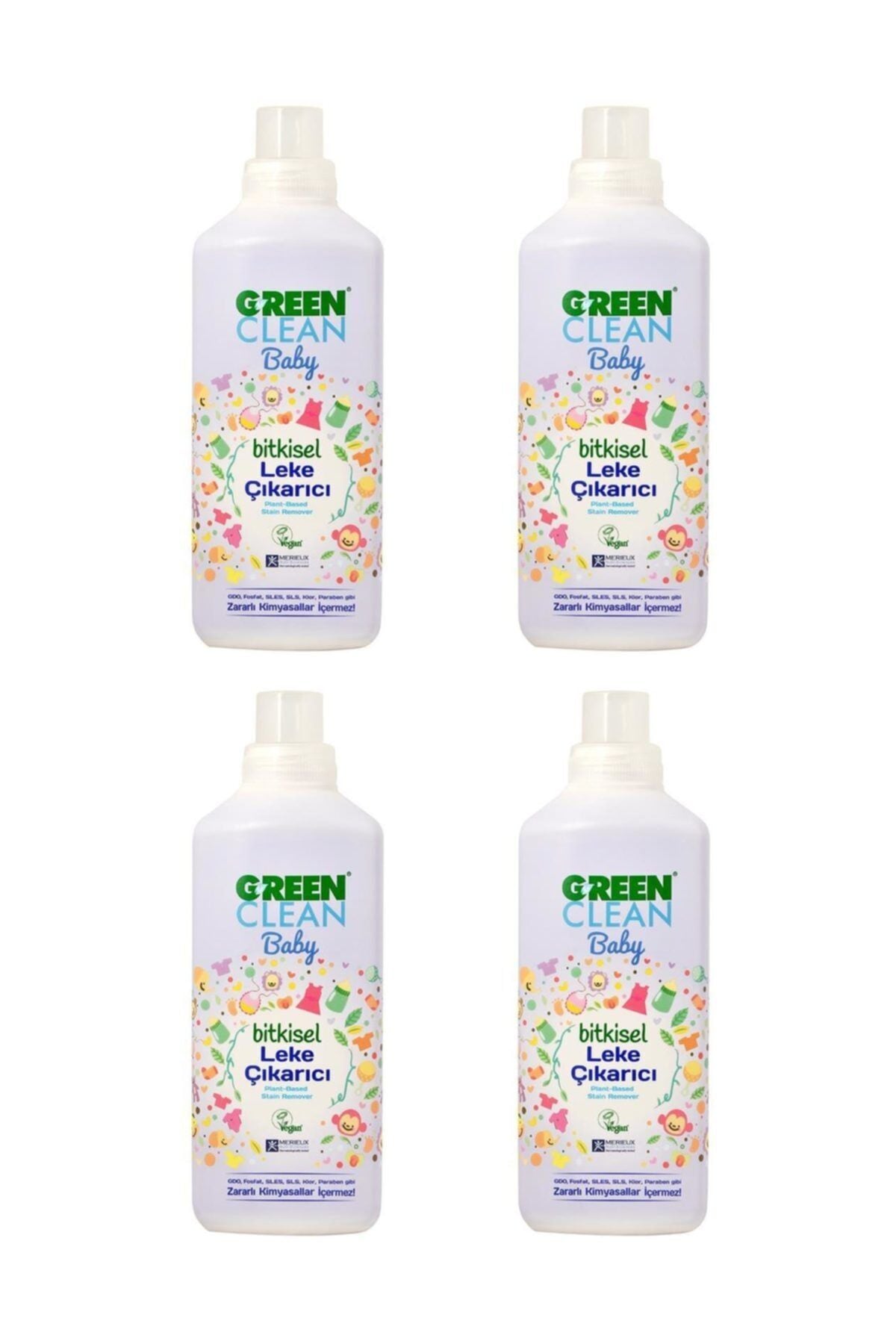 U Green Clean Baby Leke Çıkarıcı 1 L x 4