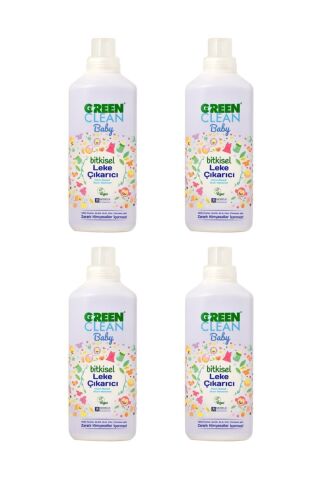 U Green Clean Baby Leke Çıkarıcı 1 L x 4