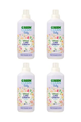 U Green Clean Baby Leke Çıkarıcı 1 L x 4