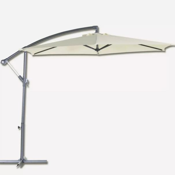 Naturel Bahçe Şemsiyesi,3 Mt Ampül Şemsiye, Makaralı Bahçe Şemsiyesi, Balkon Şemsiyesi