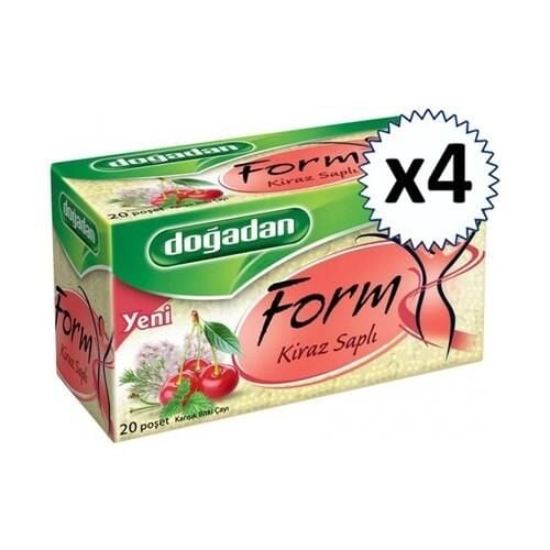 Doğadan Form Çay Kiraz Saplı 20'li x 4 Adet