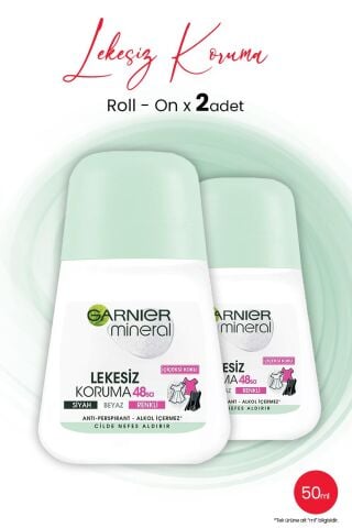 Garnıer Mineral Roll On Lekesiz Koruma 48 Saat 50 ML x 2 Adet
