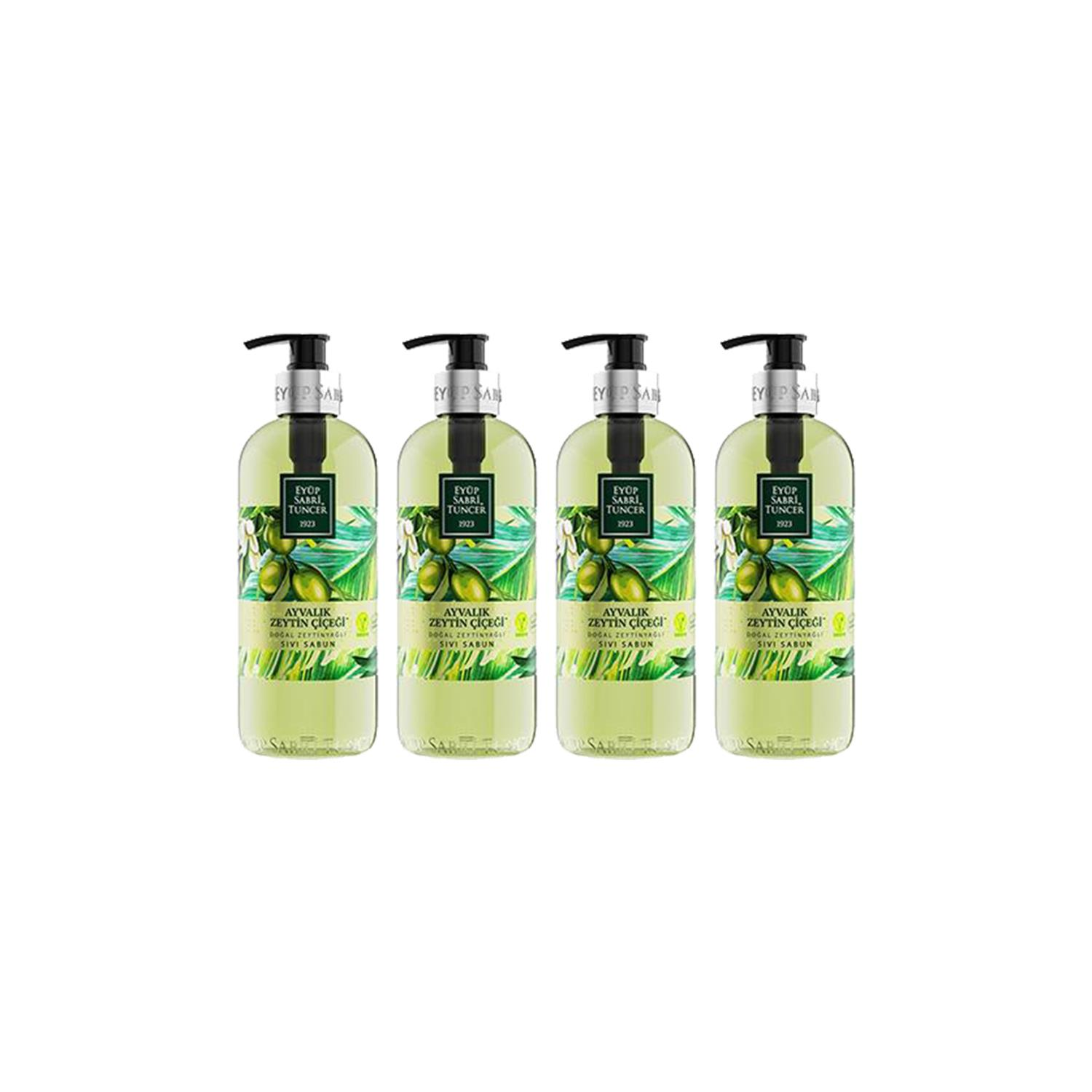 Eyüp Sabri Tuncer Ayvalık Zeytin Çiçeği Doğal Zeytinyağlı Sıvı Sabun 500 ml - 4 Adet