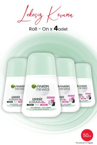 Garnıer Mineral Roll On Lekesiz Koruma 48 Saat 50 ML x 4 Adet