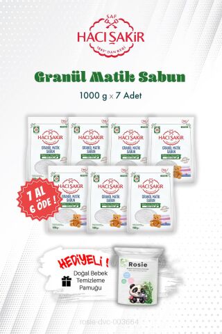 7 AL 6 ÖDE 1000 gr Granül Matik Çamaşır Deterjanı ve ROSIE