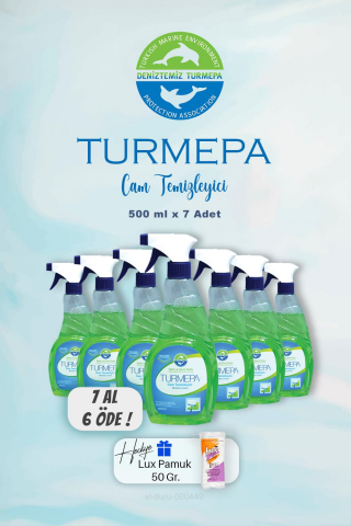 7 AL 6 ÖDE Turmepa Cam Temizleyici 500 ml, Pamuk Hediyeli